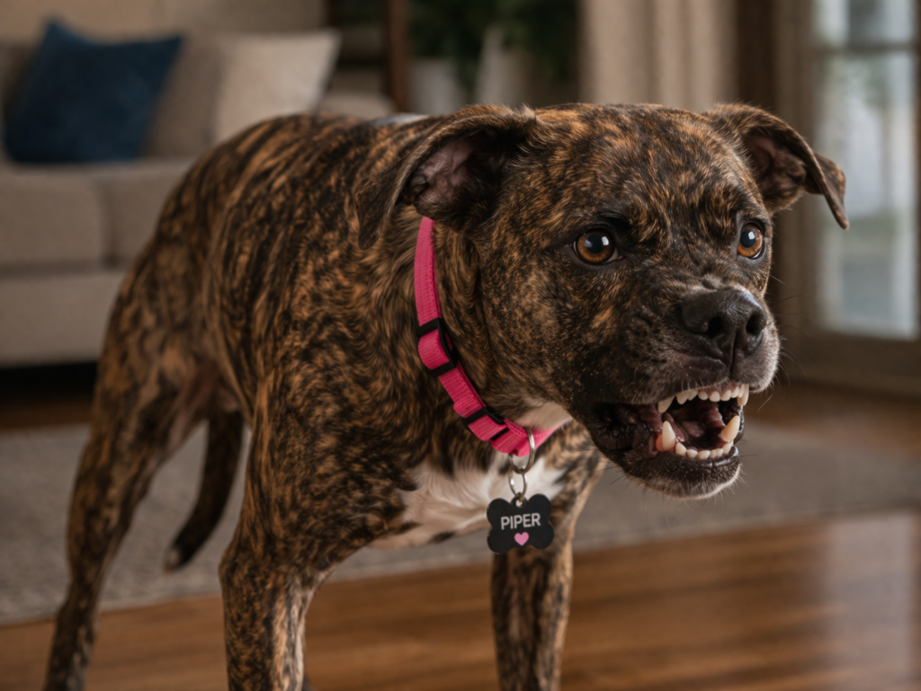 dog growling warning signal aggression communication
