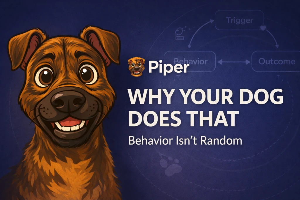 Why your dog does that explained with dog behavior framework. Bark Mind Dogs